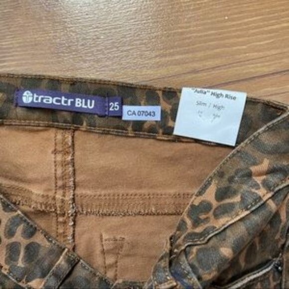 High Rise Tractrblue Slim High Stretch Jean Sz 25 - Picture 9 of 11